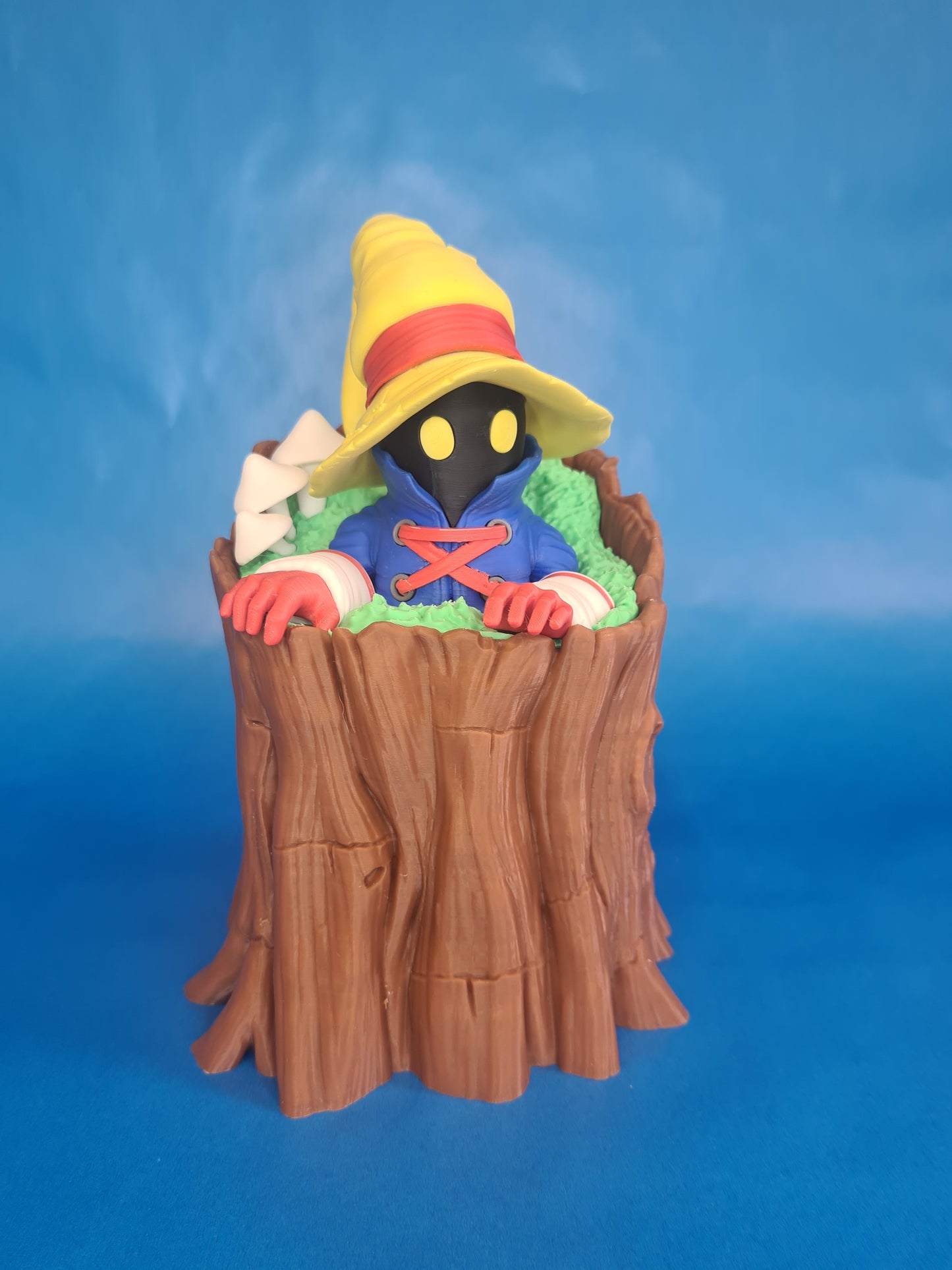 Vivi-Inspired Wooden Stump Deck Box – Fits 100+ Sleeved MTG