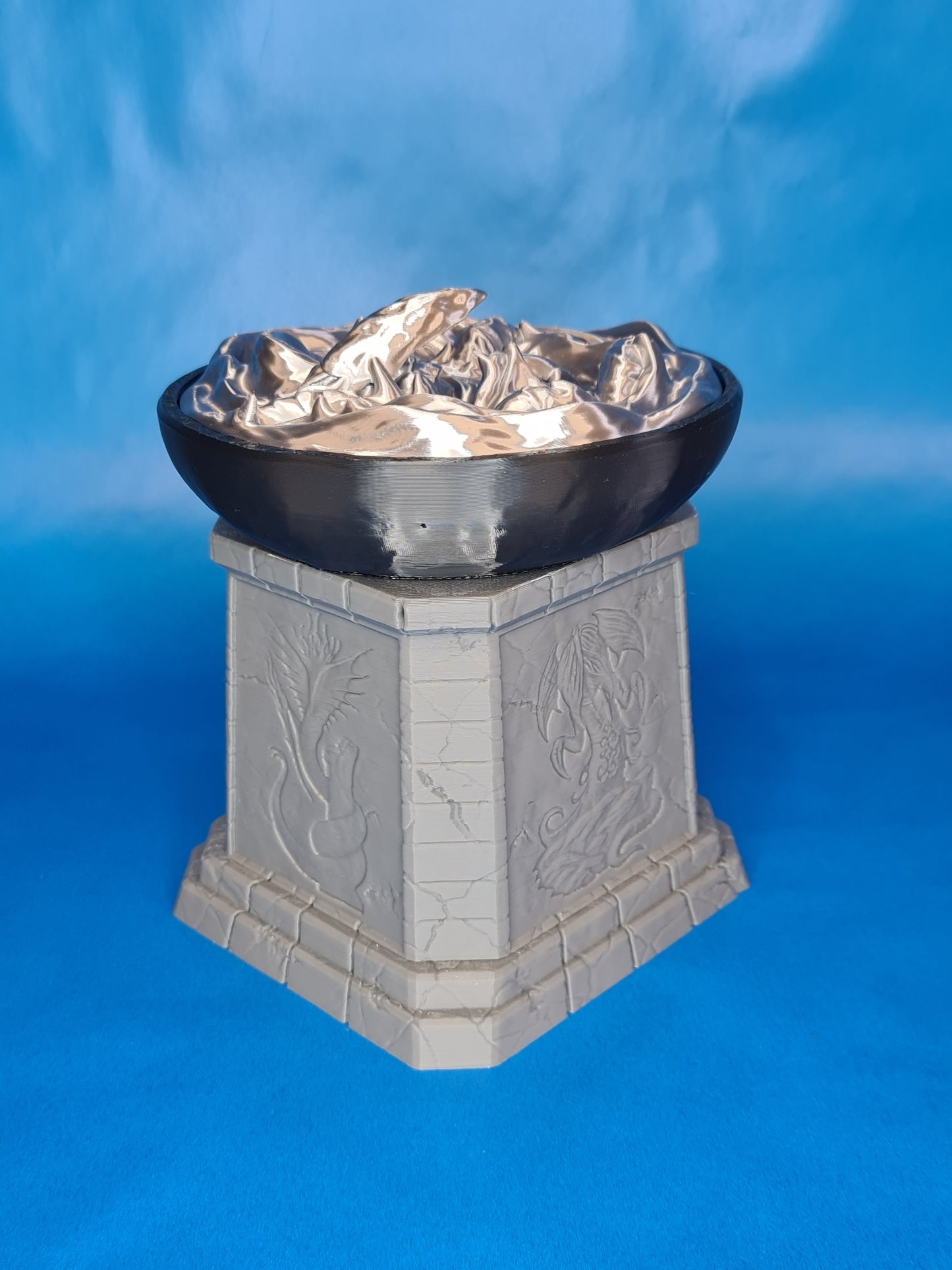 Silver Altar MTG Deck Box & Dice Holder Set