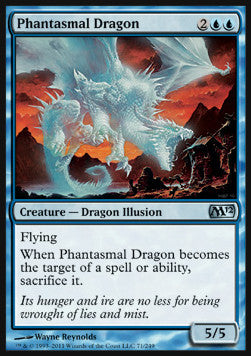 Phantasmal Dragon - Magic 2012 (Uncommon) [M12-71]
