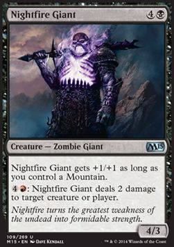 Nightfire Giant - Magic 2015 (Uncommon) [M15-109]