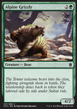 Alpine Grizzly - Khans of Tarkir (Common) [KTK-127]