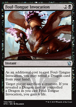 Foul-Tongue Invocation - Dragons of Tarkir (Uncommon) [DTK-102]