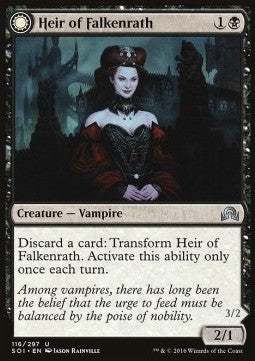 Heir of Falkenrath / Heir to the Night - Shadows over Innistrad (Uncommon) [SOI-116]