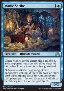 Manic Scribe - Shadows over Innistrad (Uncommon) [SOI-73]