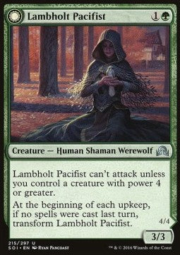 Lambholt Pacifist / Lambholt Butcher - Shadows over Innistrad (Uncommon) [SOI-215]