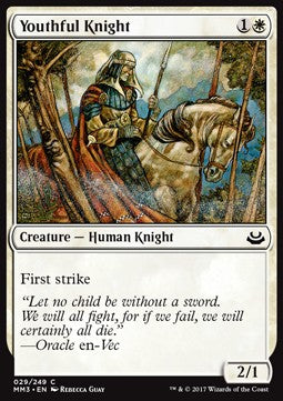 Youthful Knight - Modern Masters 2017 (Common) [MM3-29]