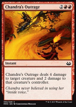 Chandra's Outrage - Modern Masters 2017 (Common) [MM3-92]