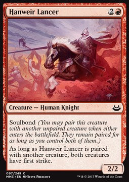 Hanweir Lancer - Modern Masters 2017 (Common) [MM3-97]