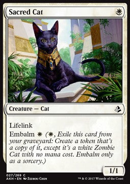 Sacred Cat - Amonkhet (Common) [AKH-27]