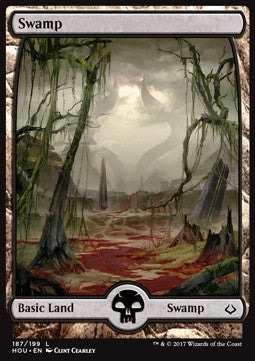 Swamp (V.1) - Hour of Devastation (Land) [HOU-187]