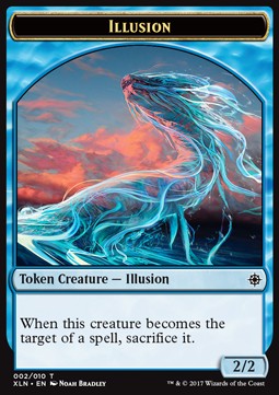 Illusion Token (Blue 2/2 Spellweakness) - Ixalan (Token) [XLN-T02]