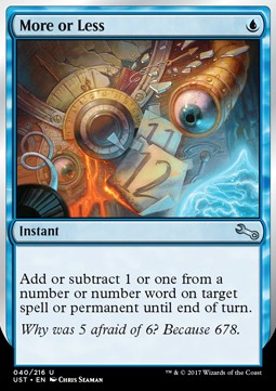 More or Less - Unstable (Uncommon) [UST-40]