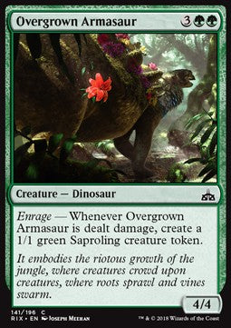 Overgrown Armasaur - Rivals of Ixalan (Common) [RIX-141]