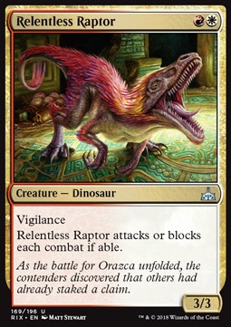 Relentless Raptor - Rivals of Ixalan (Uncommon) [RIX-169]