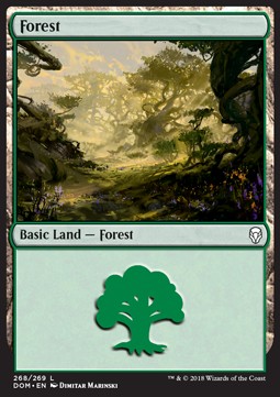 Forest (V.3) - Dominaria (Land) [DOM-268]