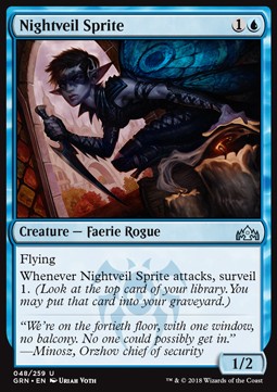 Nightveil Sprite - Guilds of Ravnica (Uncommon) [GRN-48]