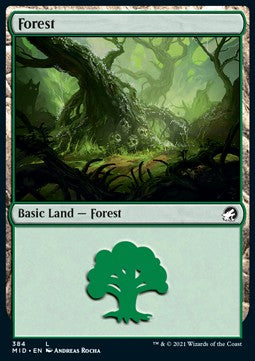 Forest - Innistrad: Midnight Hunt: Extras (Land) [XMID-384]