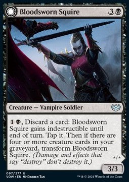 Bloodsworn Squire // Bloodsworn Knight - Innistrad: Crimson Vow (Uncommon) [VOW-97]