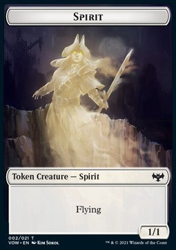Spirit Token (White 1/1) - Innistrad: Crimson Vow: Extras (Token) [XVOW-T02]