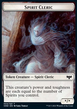Spirit Cleric Token (White */*) - Innistrad: Crimson Vow: Extras (Token) [XVOW-T04]