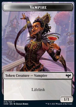 Vampire Token (White and Black 1/1) - Innistrad: Crimson Vow: Extras (Token) [XVOW-T16]