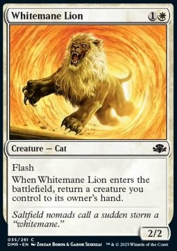 Whitemane Lion - Dominaria Remastered (Common) [DMR-35]