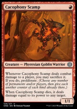 Cacophony Scamp - Phyrexia: All Will Be One (Uncommon) [ONE-124]