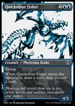 Quicksilver Fisher (V.1) - Phyrexia: All Will Be One: Extras (Common) [XONE-287]