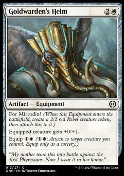 Goldwarden's Helm - Phyrexia: All Will Be One (Common) [ONE-13]