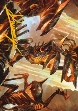 Art Series: Gleeful Demolition (V.2) - Phyrexia: All Will Be One: Extras (Tip Card) [XONE-A28]