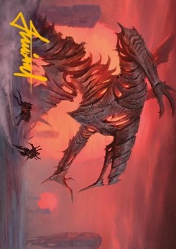 Art Series: Red Sun's Twilight (V.2) - Phyrexia: All Will Be One: Extras (Tip Card) [XONE-A33]