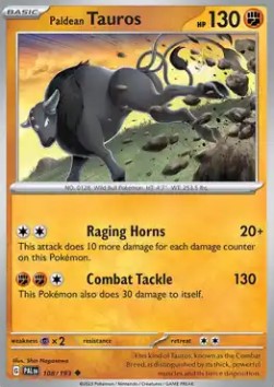 Paldean Tauros - Paldea Evolved (Uncommon) [PAL-108]