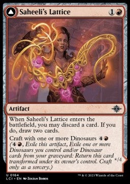 Saheeli's Lattice // Mastercraft Raptor - The Lost Caverns of Ixalan (Uncommon) [LCI-164]