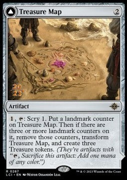 Treasure Map / Treasure Cove (V.1) - The Lost Caverns of Ixalan: Promos (Rare) [PLCI-267]