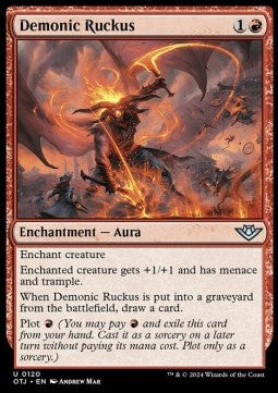 Demonic Ruckus - Outlaws of Thunder Junction (Uncommon) [OTJ-120]