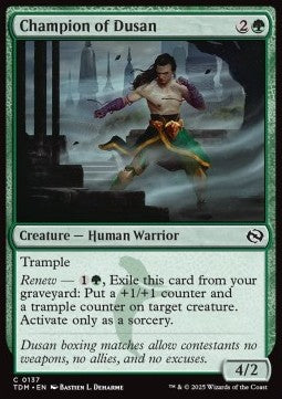 Champion of Dusan - Tarkir: Dragonstorm (Common) [TDM-137]
