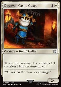 Dwarven Castle Guard - Magic: The Gathering - FINAL FANTASY (Common) [FIN-18]